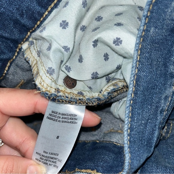 Lucky Brand NWT! Boy'S Blue Wash Adjustable Waist Classic Straight Jeans Size 8 - Picture 8 of 14